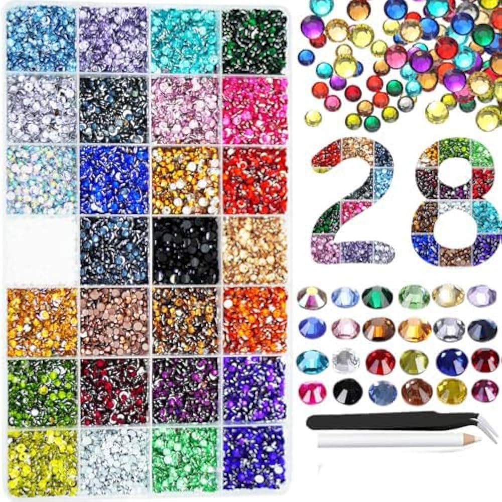 Amazon.co.jp: 24000枚の樹脂ドリル、製作用、3 mm 4 mm銀色のフラット